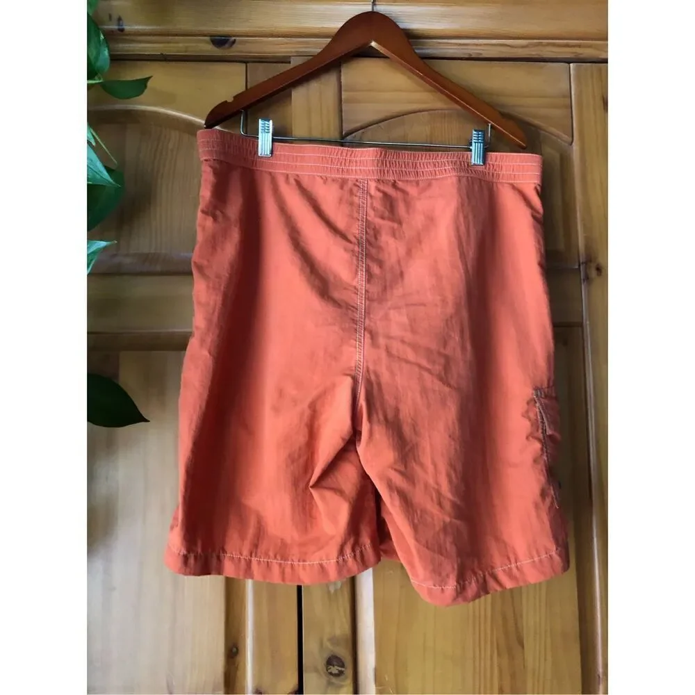 Polo Ralph Lauren Board Shorts Mens Orange Swim Trucks Cargo SZ L